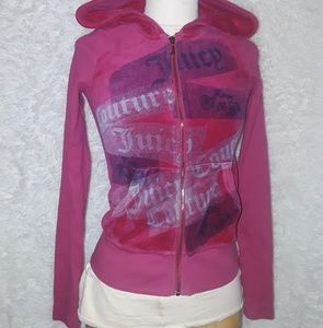 Womens juicy couture pink hoodie Small/Petite
